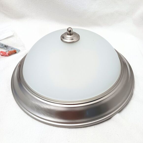 Thomas Lighting 13" CEILING HALLWAY Light Flush Mount SILVER BRUSHED NICKLE - Picture 9 of 10